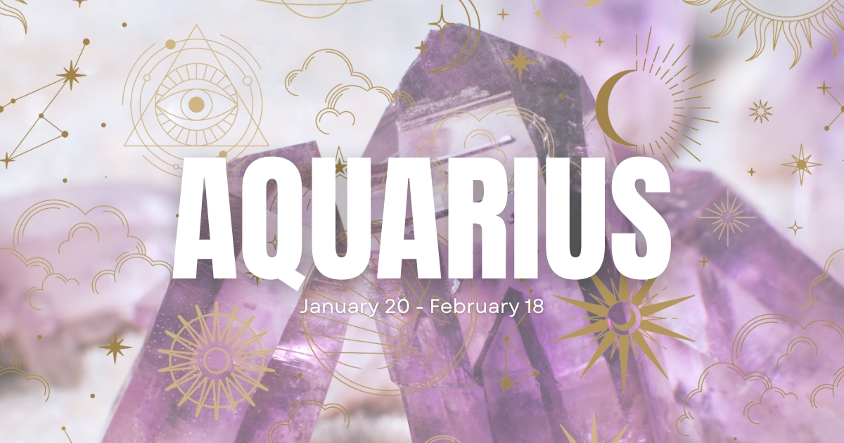Stoned Gold Zodiac Gemstones Aquarius Blog Post Feature Image